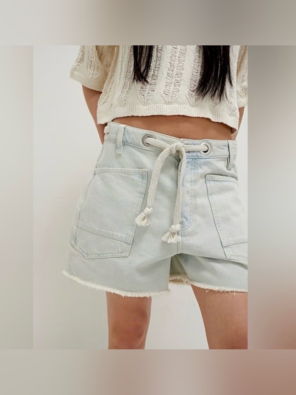 Free People We The Free Moxie Barrel Denim Shorts. NEW without tags.